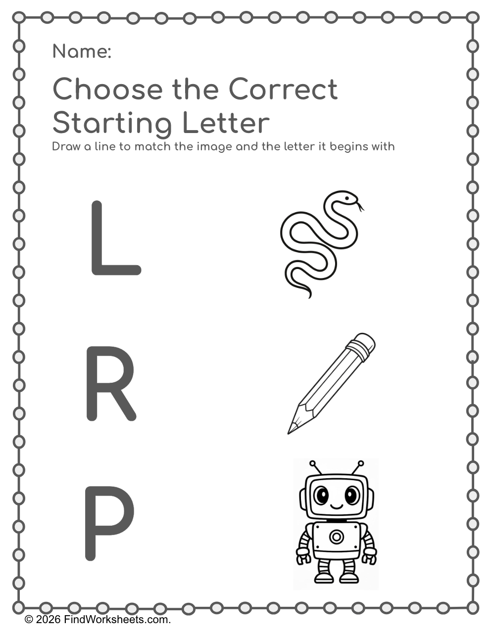 Preview of free letter recognition and writing worksheets
